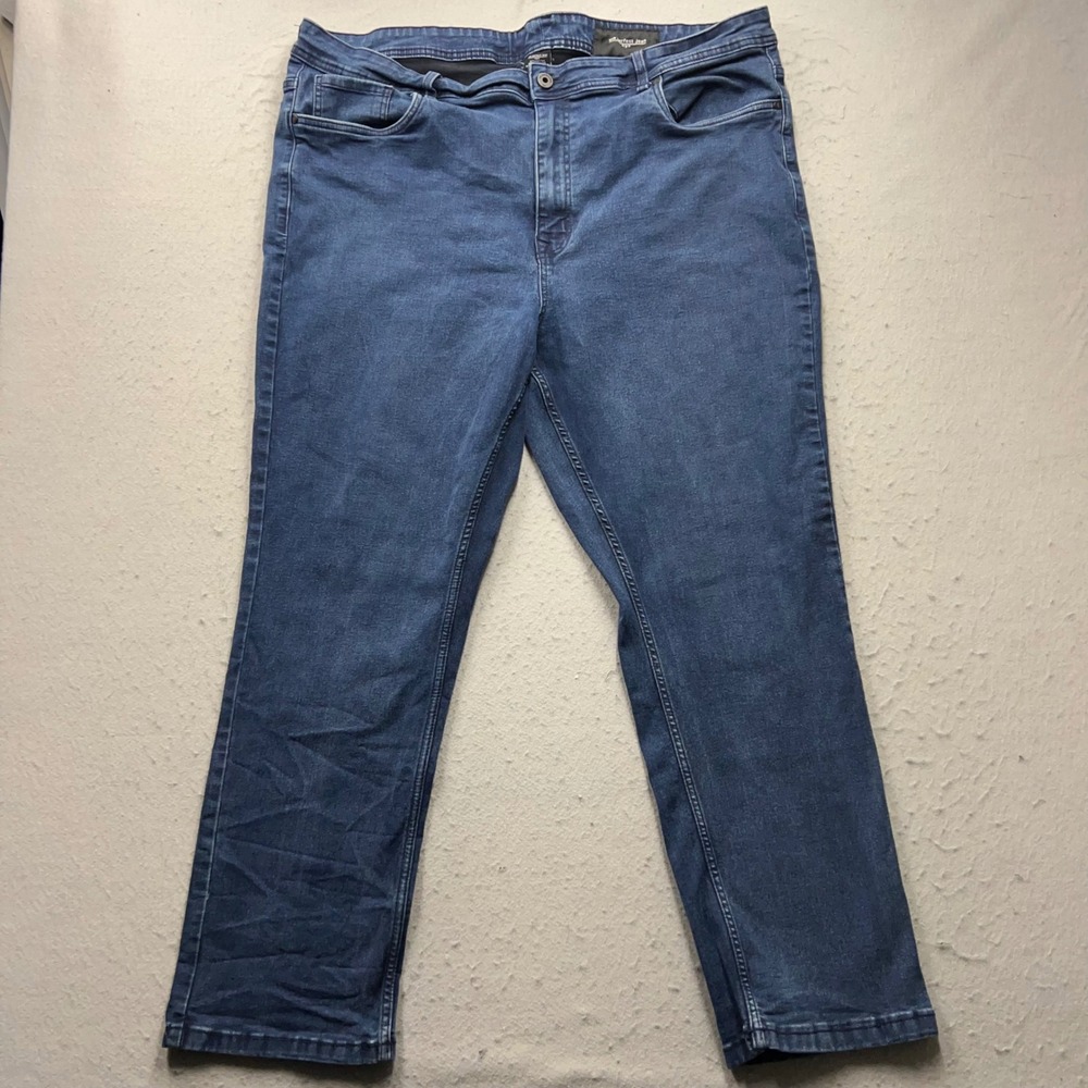 The Perfect Jean NYC Athletic Fit Mens 44x30 Dark Wash Blue Stretch Denim Pants